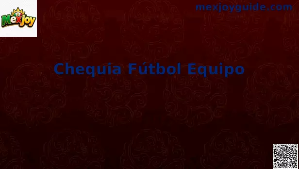 Chequia Fútbol Equipo análisis táctico