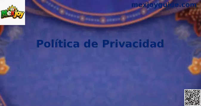 Guía de privacidad y protección de datos de Mexjoy en México