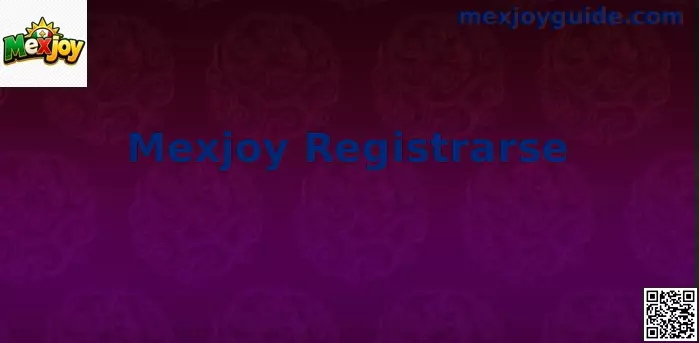 Registro Oficial Mexjoy